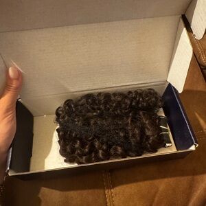 Tape-In 22”Curly Brown Hair Extensions